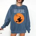 Let's Eat Kids Punctuation Saves Live Witch Grammar Teacher Comfort Colors Sweatshirt Denim Let's Eat Kids Punctuation Saves Live Witch Grammar Teacher Comfort Colors Sweatshirt Denim