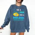 Librarian Teacher Dive Into A Good Book Reading Premium Tri-Blend Comfort Colors Sweatshirt Denim Librarian Teacher Dive Into A Good Book Reading Premium Tri-Blend Comfort Colors Sweatshirt Denim