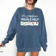Life Happens Visuals Help Special Education Teacher Aide Comfort Colors Sweatshirt Denim Life Happens Visuals Help Special Education Teacher Aide Comfort Colors Sweatshirt Denim