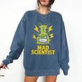 Mad Scientist Kids Youth Adult Science Teacher Chemistry Comfort Colors Sweatshirt Denim Mad Scientist Kids Youth Adult Science Teacher Chemistry Comfort Colors Sweatshirt Denim
