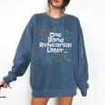 Marching Band Director Music Teacher Comfort Colors Sweatshirt Denim