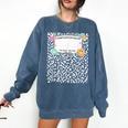 Matching Group Halloween Teacher Composition Book Notebook Comfort Colors Sweatshirt Denim