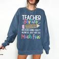 Matching Teachers Last Day Of School Teacher Besties Comfort Colors Sweatshirt Denim Matching Teachers Last Day Of School Teacher Besties Comfort Colors Sweatshirt Denim