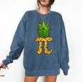 Math Teacher Hawaiian Shirts Pineapple Pi Day Symbol Comfort Colors Sweatshirt Denim