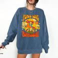 Montessori School Montessori Teacher Peace Love Montessori For Men Women Comfort Colors Sweatshirt Denim