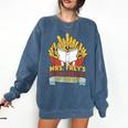 Mrs Frey Book Special Reading Elementary Teacher Comfort Colors Sweatshirt Denim Mrs Frey Book Special Reading Elementary Teacher Comfort Colors Sweatshirt Denim