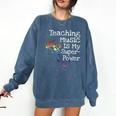 Music Teacher Comfort Colors Sweatshirt Denim Music Teacher Comfort Colors Sweatshirt Denim