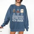 Nothing Beats 4th Grade Back To School Kids Teachers Comfort Colors Sweatshirt Denim Nothing Beats 4th Grade Back To School Kids Teachers Comfort Colors Sweatshirt Denim