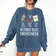 Nothing Beats Kindergarten Back To School Kid Teacher Comfort Colors Sweatshirt Denim Nothing Beats Kindergarten Back To School Kid Teacher Comfort Colors Sweatshirt Denim