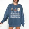 Nothing Beats Kindergarten Back To School Kids Teacher Comfort Colors Sweatshirt Denim Nothing Beats Kindergarten Back To School Kids Teacher Comfort Colors Sweatshirt Denim