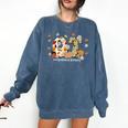 Occupational Therapy Fall Autumn Pumpkin Flower OTA Teacher Comfort Colors Sweatshirt Denim