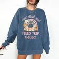 Oink Baa Moo Field Trip Squad Teacher Students Matching Comfort Colors Sweatshirt Denim Oink Baa Moo Field Trip Squad Teacher Students Matching Comfort Colors Sweatshirt Denim