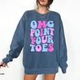 OMG Point Your Toes Dancing Teacher Tap Dancer Dance For Men Women Kids Comfort Colors Sweatshirt Denim
