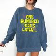 One Hundred Days Later 100th Day Of School Teacher Student Comfort Colors Sweatshirt Denim One Hundred Days Later 100th Day Of School Teacher Student Comfort Colors Sweatshirt Denim