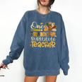 One Thankful Substitute Teacher Turkey Leopard Thanksgiving For Men Women Comfort Colors Sweatshirt Denim One Thankful Substitute Teacher Turkey Leopard Thanksgiving For Men Women Comfort Colors Sweatshirt Denim