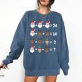 Order Of Operations Math Teacher Christmas Comfort Colors Sweatshirt Denim