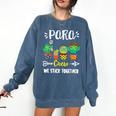 PARA Crew School Cactus Team PARA Teacher Squad For Men Women Kids Comfort Colors Sweatshirt Denim PARA Crew School Cactus Team PARA Teacher Squad For Men Women Kids Comfort Colors Sweatshirt Denim