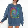 PE Teacher Phys Ed Tie Dye Physical Education Appreciation Comfort Colors Sweatshirt Denim