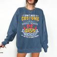 Physical Education School PE Teacher Halloween Costume Men Women Comfort Colors Sweatshirt Denim