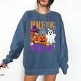 Pre-K Boo Crew Teacher Student Halloween Costume Comfort Colors Sweatshirt Denim Pre-K Boo Crew Teacher Student Halloween Costume Comfort Colors Sweatshirt Denim