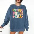 In My Pre-K Era Girl Back To School Cute PreSchool Teacher Comfort Colors Sweatshirt Denim In My Pre-K Era Girl Back To School Cute PreSchool Teacher Comfort Colors Sweatshirt Denim