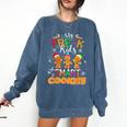 My Pre-K Kids Are Smart Cookies Christmas Teacher Comfort Colors Sweatshirt Denim