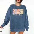 Preppy Goose Teacher Trick Or Teach Halloween Teacher Goose Comfort Colors Sweatshirt Denim Preppy Goose Teacher Trick Or Teach Halloween Teacher Goose Comfort Colors Sweatshirt Denim