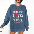 This Principal Loves Her School Teacher Appreciation Comfort Colors Sweatshirt Denim This Principal Loves Her School Teacher Appreciation Comfort Colors Sweatshirt Denim