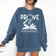 Prove It Text Evidences Reading Teacher First Day Of School Comfort Colors Sweatshirt Denim