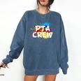 PTA Crew Back To School Volunteer Board Mom Parent Teacher Comfort Colors Sweatshirt Denim PTA Crew Back To School Volunteer Board Mom Parent Teacher Comfort Colors Sweatshirt Denim