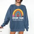 Rainbow Pencil Dream Exceptional Education Team SPED Teacher Comfort Colors Sweatshirt Denim Rainbow Pencil Dream Exceptional Education Team SPED Teacher Comfort Colors Sweatshirt Denim