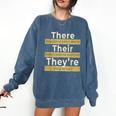 There Their They'Re T Shirt English Grammar Teacher For Men Women Comfort Colors Sweatshirt Denim There Their They'Re T Shirt English Grammar Teacher For Men Women Comfort Colors Sweatshirt Denim