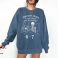Reading 67 Meme English Teacher 67 Book Lover Humor Comfort Colors Sweatshirt Denim