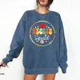 Recess Squad Crew Teachers Students Monitor Back To School Comfort Colors Sweatshirt Denim