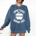 Red For Ed 2019 Support Teachers Support Kids Teacher Comfort Colors Sweatshirt Denim