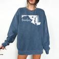 Red For Ed Maryland Teacher Public Education Comfort Colors Sweatshirt Denim