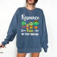 Resource Team Cactus Crew Resource Teacher Squad Comfort Colors Sweatshirt Denim Resource Team Cactus Crew Resource Teacher Squad Comfort Colors Sweatshirt Denim