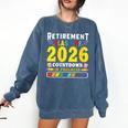 Retirement Primary Elementary Teacher 2026 Retiring Progress Comfort Colors Sweatshirt Denim Retirement Primary Elementary Teacher 2026 Retiring Progress Comfort Colors Sweatshirt Denim