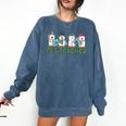 Retro Christmas Snowman FCS Teacher Family Consumer Science Comfort Colors Sweatshirt Denim Retro Christmas Snowman FCS Teacher Family Consumer Science Comfort Colors Sweatshirt Denim