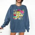 Retro First Grade Teacher Disco Ball Coquette Back To School Comfort Colors Sweatshirt Denim Retro First Grade Teacher Disco Ball Coquette Back To School Comfort Colors Sweatshirt Denim