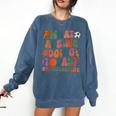 Retro PE Teacher What Are We Doing Today School Coach Women Comfort Colors Sweatshirt Denim Retro PE Teacher What Are We Doing Today School Coach Women Comfort Colors Sweatshirt Denim