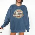 Retro School Counselor Back To School Teacher Squad Crew Comfort Colors Sweatshirt Denim Retro School Counselor Back To School Teacher Squad Crew Comfort Colors Sweatshirt Denim