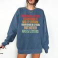 Riddle Wordplay Joke For Grammar Nerds And Teachers Comfort Colors Sweatshirt Denim Riddle Wordplay Joke For Grammar Nerds And Teachers Comfort Colors Sweatshirt Denim