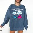 Right Acute Triangle Math Teacher Cool Geometry Comfort Colors Sweatshirt Denim Right Acute Triangle Math Teacher Cool Geometry Comfort Colors Sweatshirt Denim