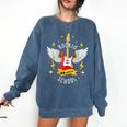 Rockin 50 Days Of School 50th Day Of School Teacher Student Men Women Girls Kids Comfort Colors Sweatshirt Denim Rockin 50 Days Of School 50th Day Of School Teacher Student Men Women Girls Kids Comfort Colors Sweatshirt Denim