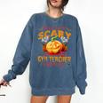 This Is My Scary Gym Teacher Costume Pumpkin Halloween Men Women Comfort Colors Sweatshirt Denim This Is My Scary Gym Teacher Costume Pumpkin Halloween Men Women Comfort Colors Sweatshirt Denim
