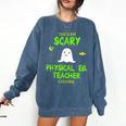 Scary Physical Education Ed Teacher Costume Halloween Easy Comfort Colors Sweatshirt Denim Scary Physical Education Ed Teacher Costume Halloween Easy Comfort Colors Sweatshirt Denim