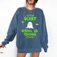 Scary Special Education Ed Teacher Costume Halloween Easy Comfort Colors Sweatshirt Denim Scary Special Education Ed Teacher Costume Halloween Easy Comfort Colors Sweatshirt Denim