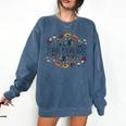 School Psychologist Psychology Teacher Appreciation Comfort Colors Sweatshirt Denim