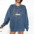 School For Teachers Students Monitor Recess Crew Team Comfort Colors Sweatshirt Denim